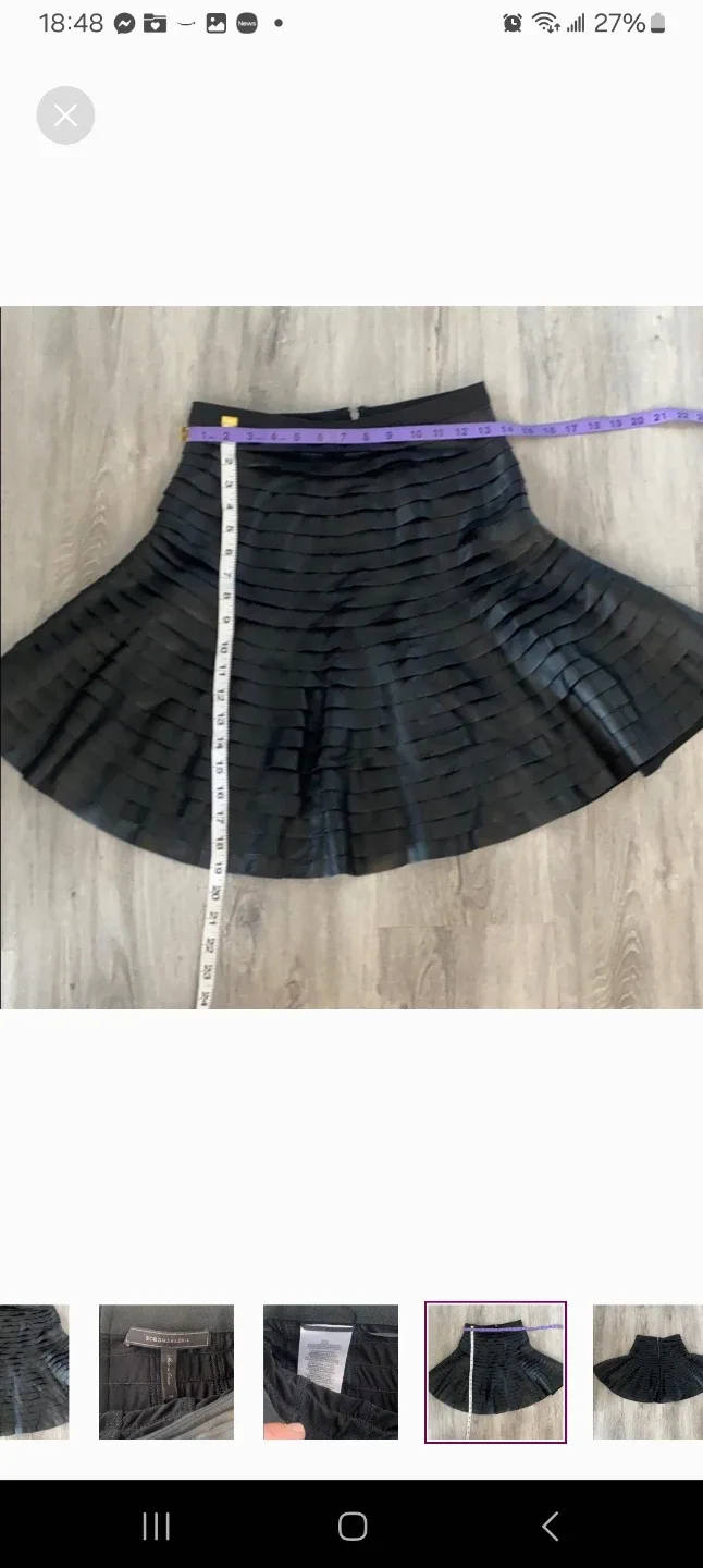 BCBGMAXAZRIA Black Skirt - Size XS image indicator(4)