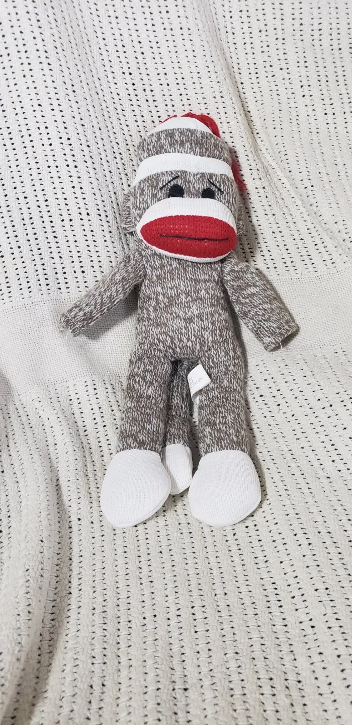 Sock Monkey Stuffed Animals - 1 Medium and 1 Small image indicator(7)