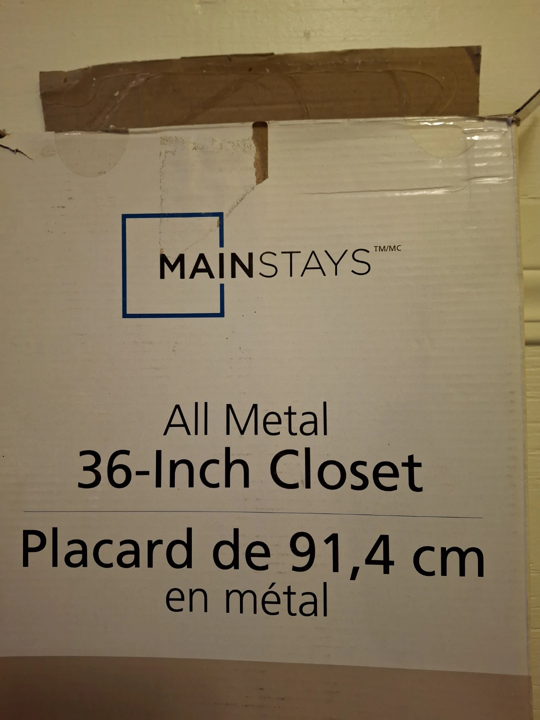 36-Inch Metal Closet with zipper cover