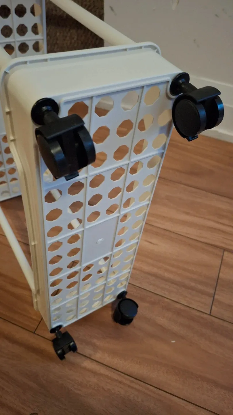 3 tier cart on wheels (15.5"x6" h:27") image indicator(4)