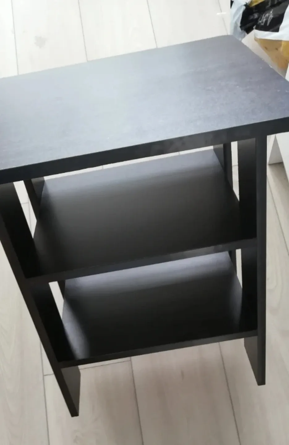 Black Side Table with Shelves image indicator(3)