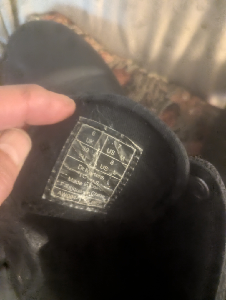 Dr. Martens Black Boots - US Size 8