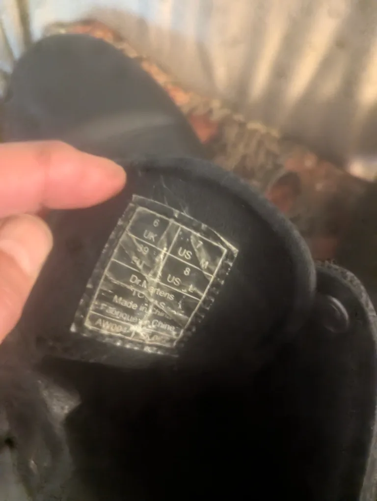 Dr. Martens Black Boots - US Size 8