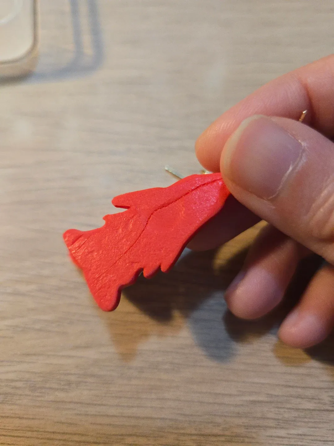 Handmade Santa Earrings, Christmas Clay earrings, Clearance image indicator(3)