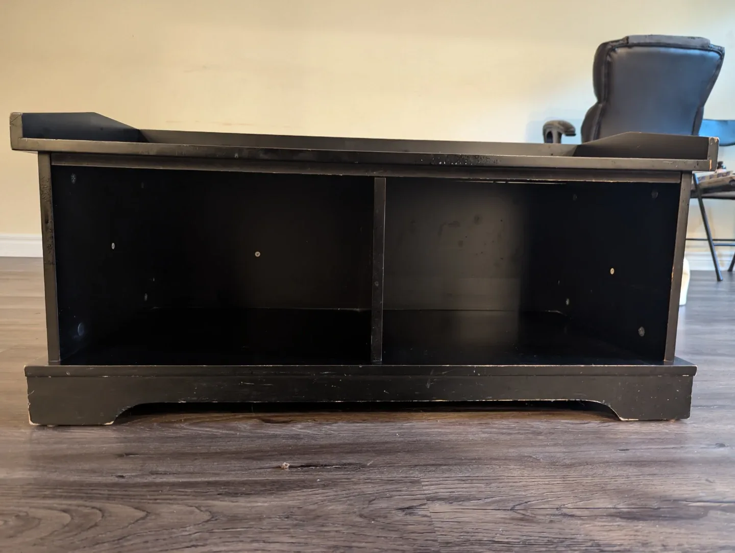 Black Storage Bench