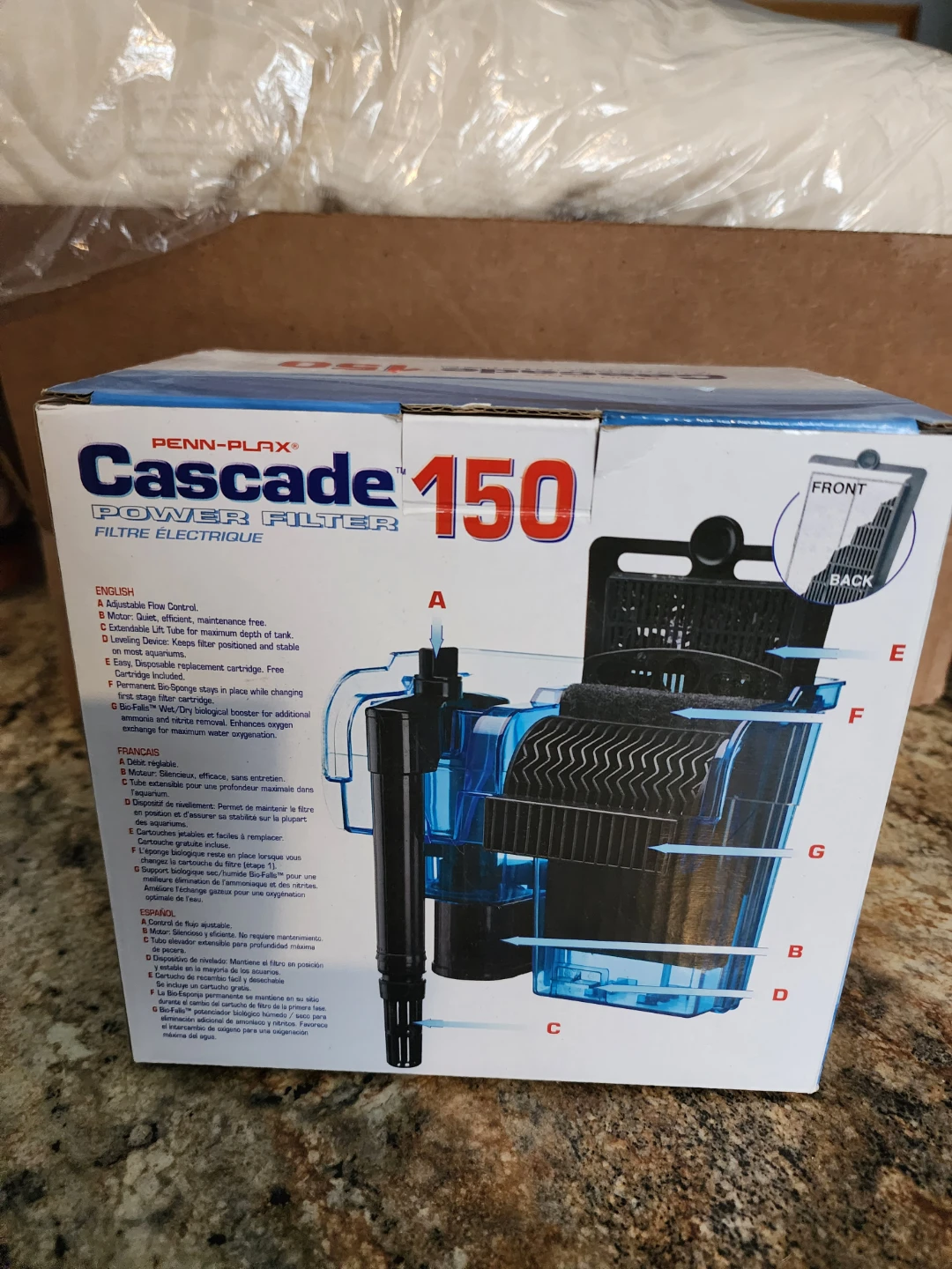 Penn-Plax Cascade 150 Power Filter - New in Box - photo 3