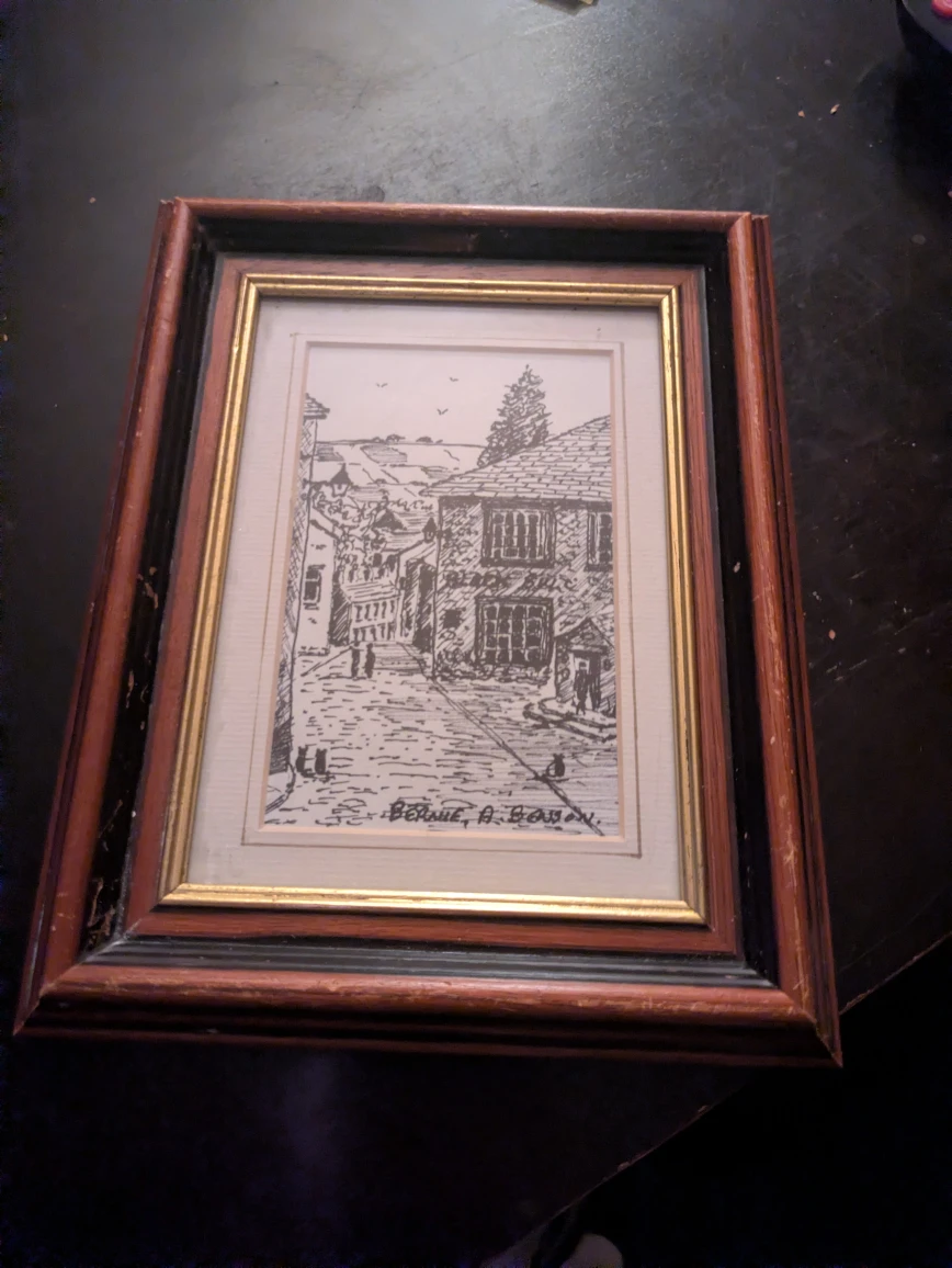 Framed Art: Haworth in Black & White by Bernie A. Benson