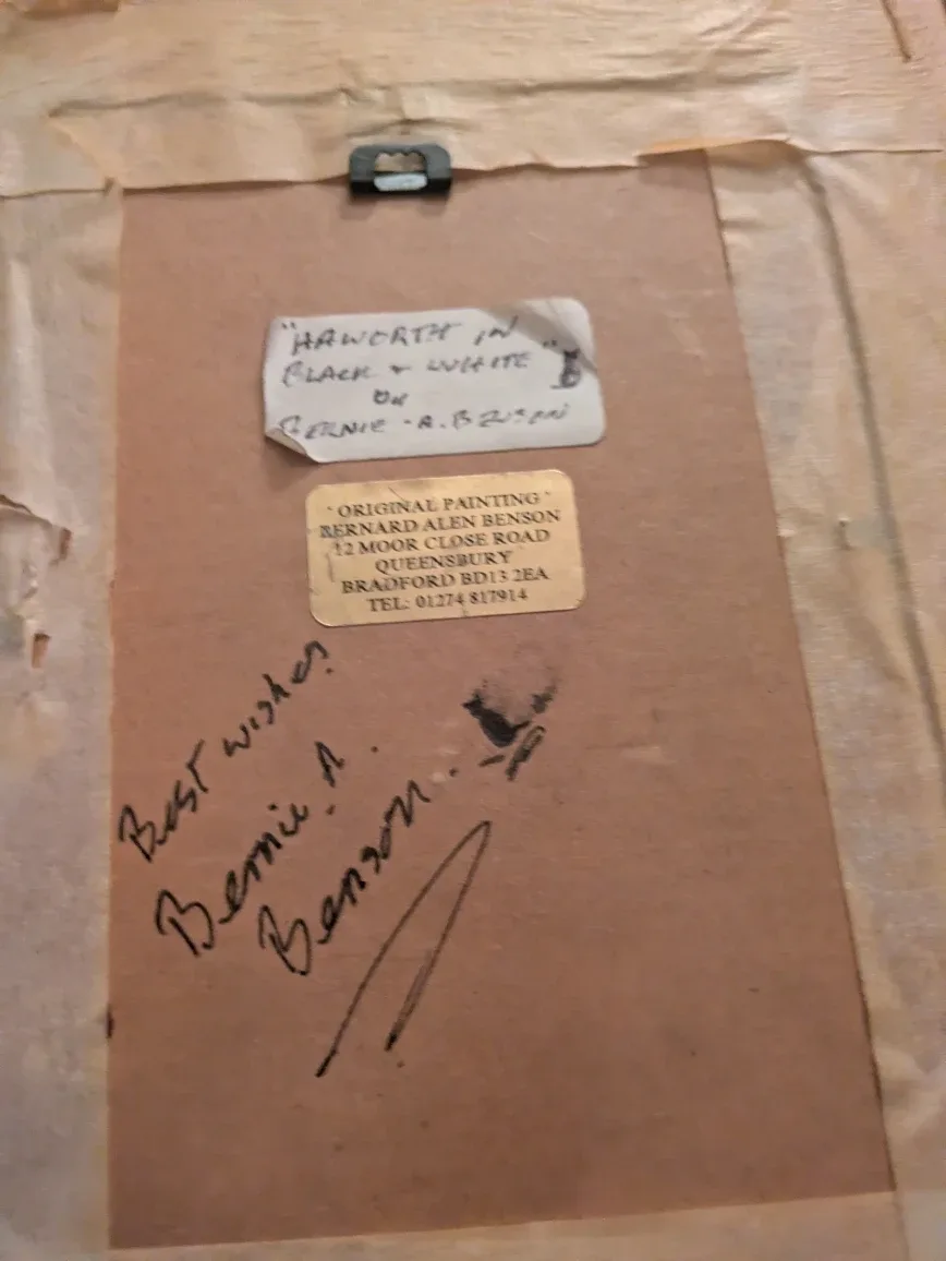 Framed Art: Haworth in Black & White by Bernie A. Benson image indicator(2)