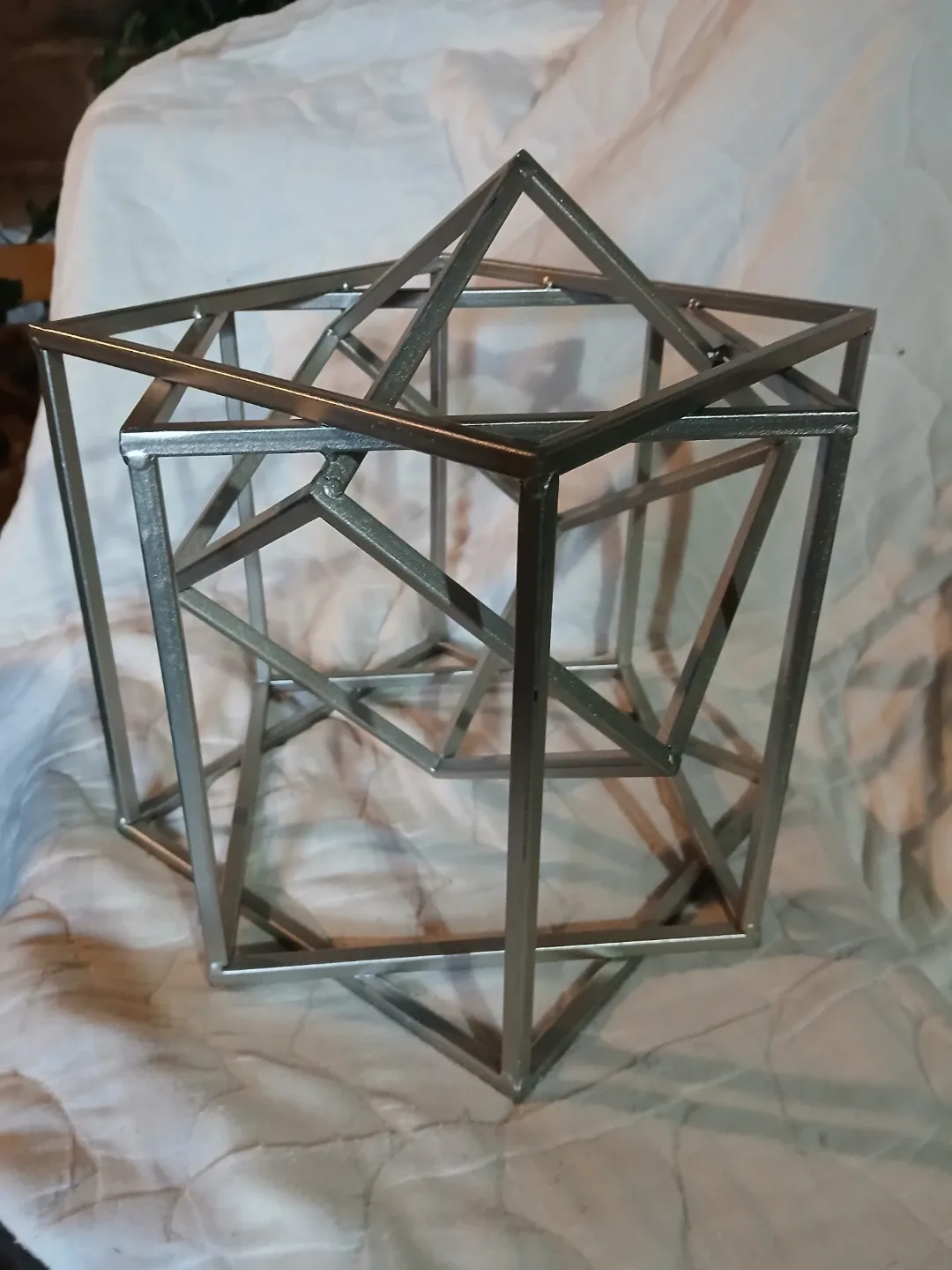 Geometric Metal Sculpture-Set of 2 thumbnail