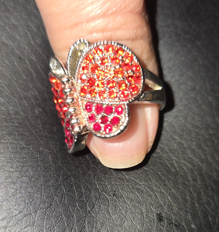 Butterfly Ring - Red - photo 2