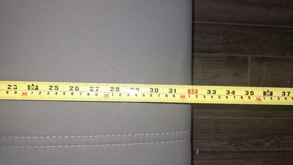 Grey Ottoman Storage Bench - 32" Wide image indicator(4)