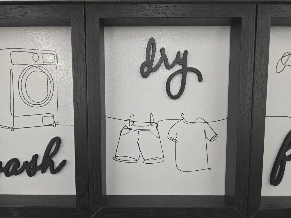 Wash Dry Fold Wall Decor