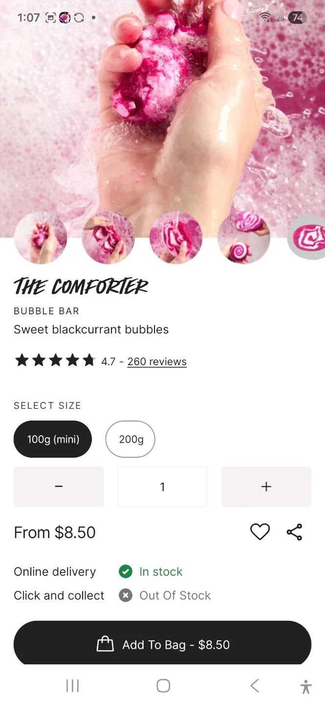 Lush The Comforter Bubble Bar 200g image indicator(3)