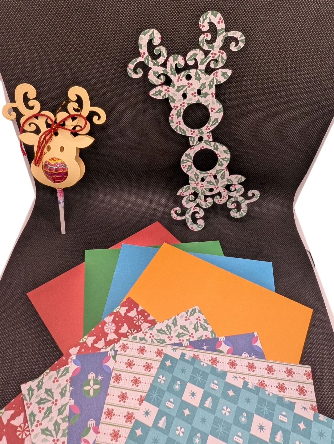 Christmas Reindeer Paper Cutouts - Wraps or ornaments creations image indicator(2)