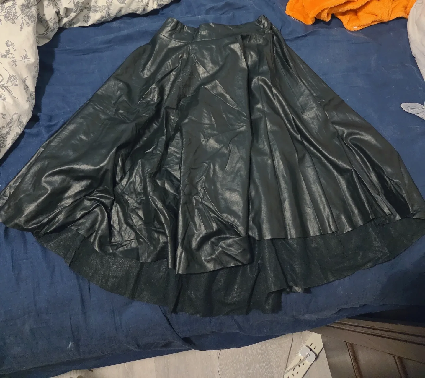 Black Faux Leather Skirt thumbnail