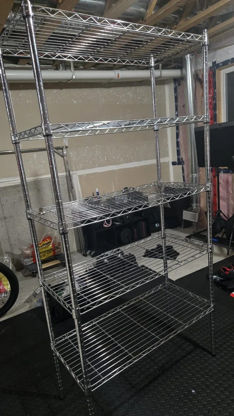 Heavy Duty 5-Tier Metal Storage Shelf Unit