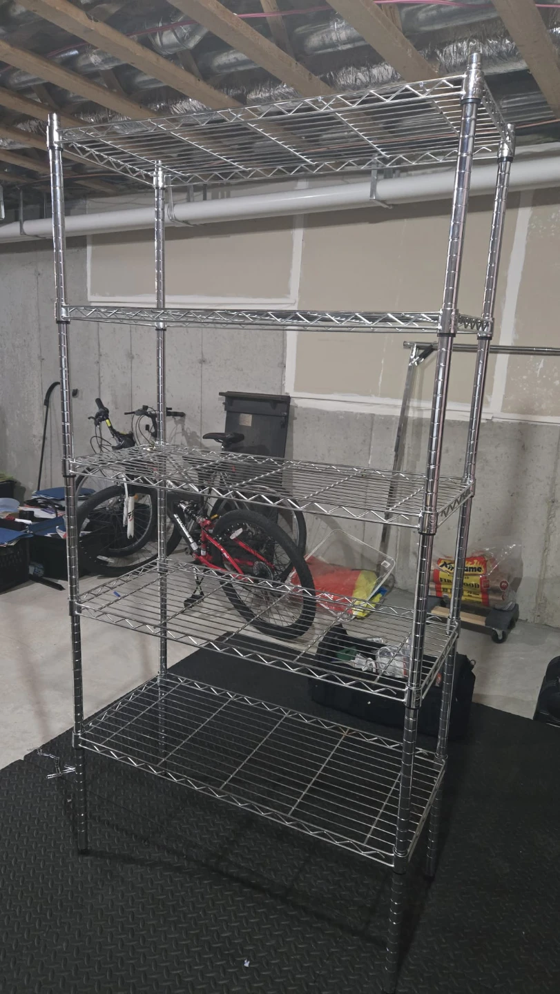 Heavy Duty 5-Tier Metal Storage Shelf Unit - photo 2