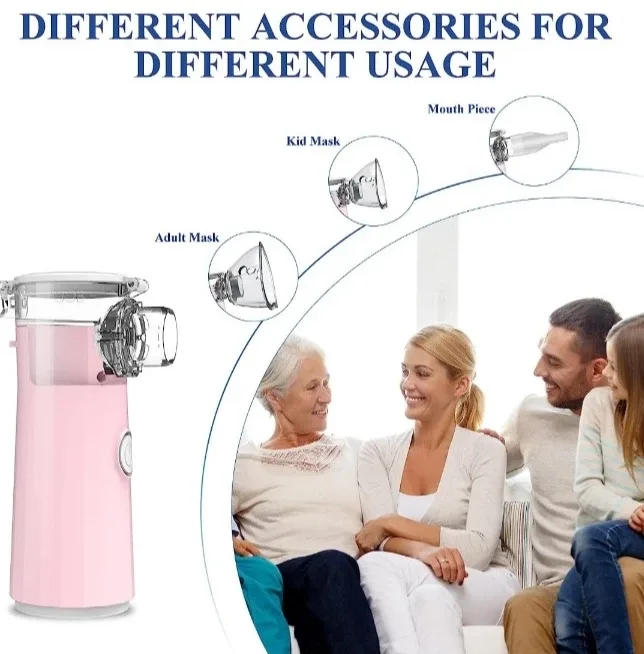 NEW Portable Nebulizer - Pink image indicator(7)