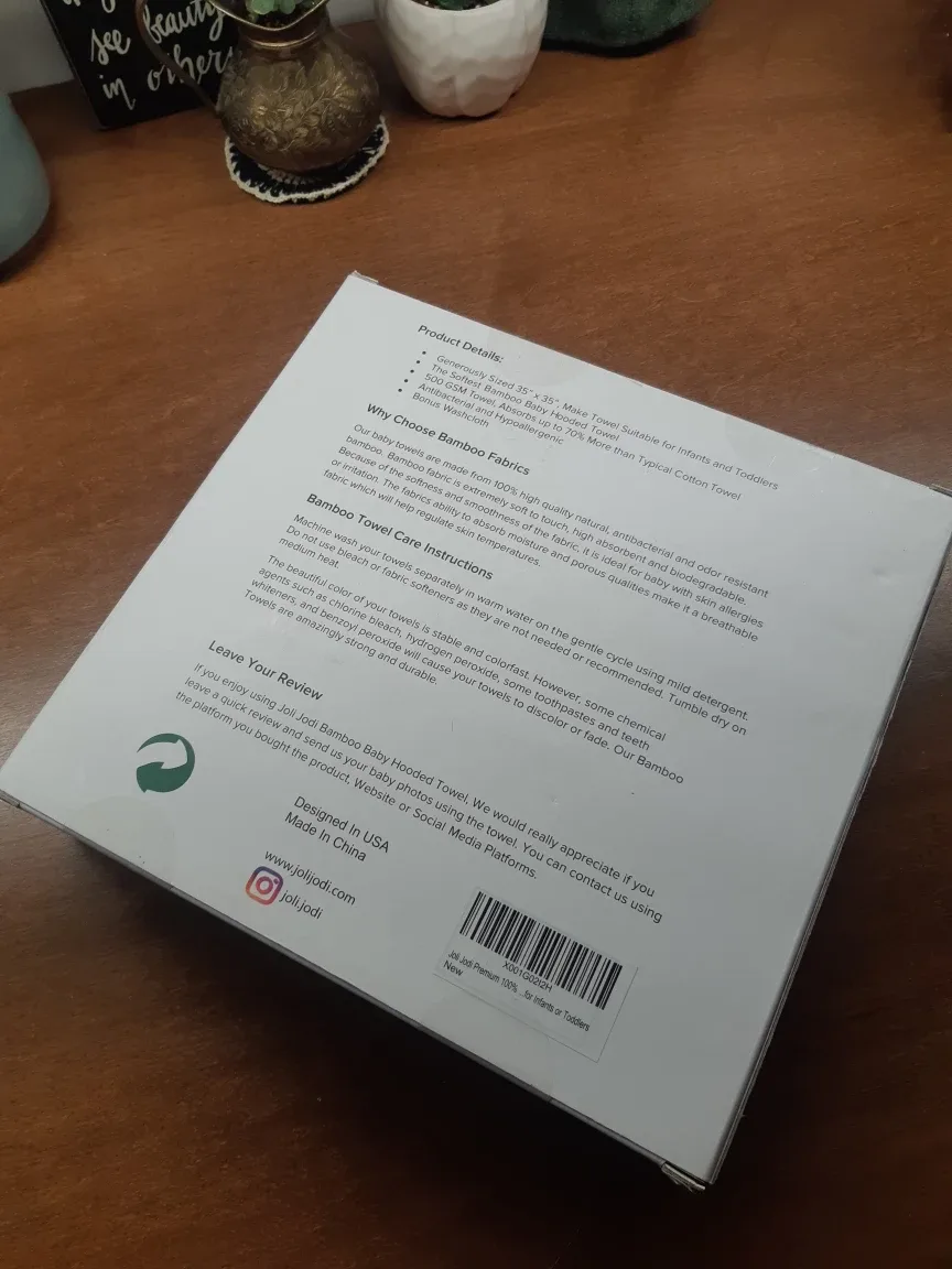 Joli Jodi bamboo baby hooded towel image indicator(2)