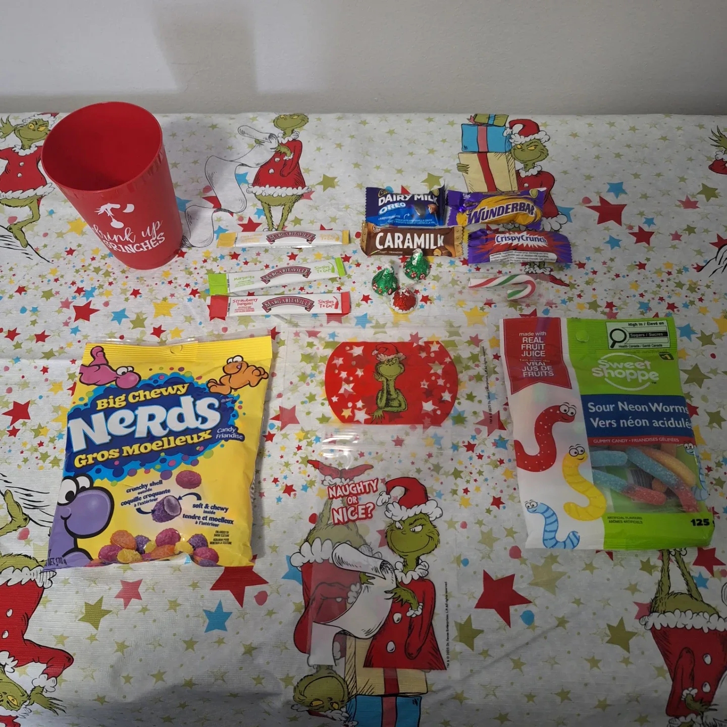 Grinch Drink Up Gift cup with Candy image indicator(2)