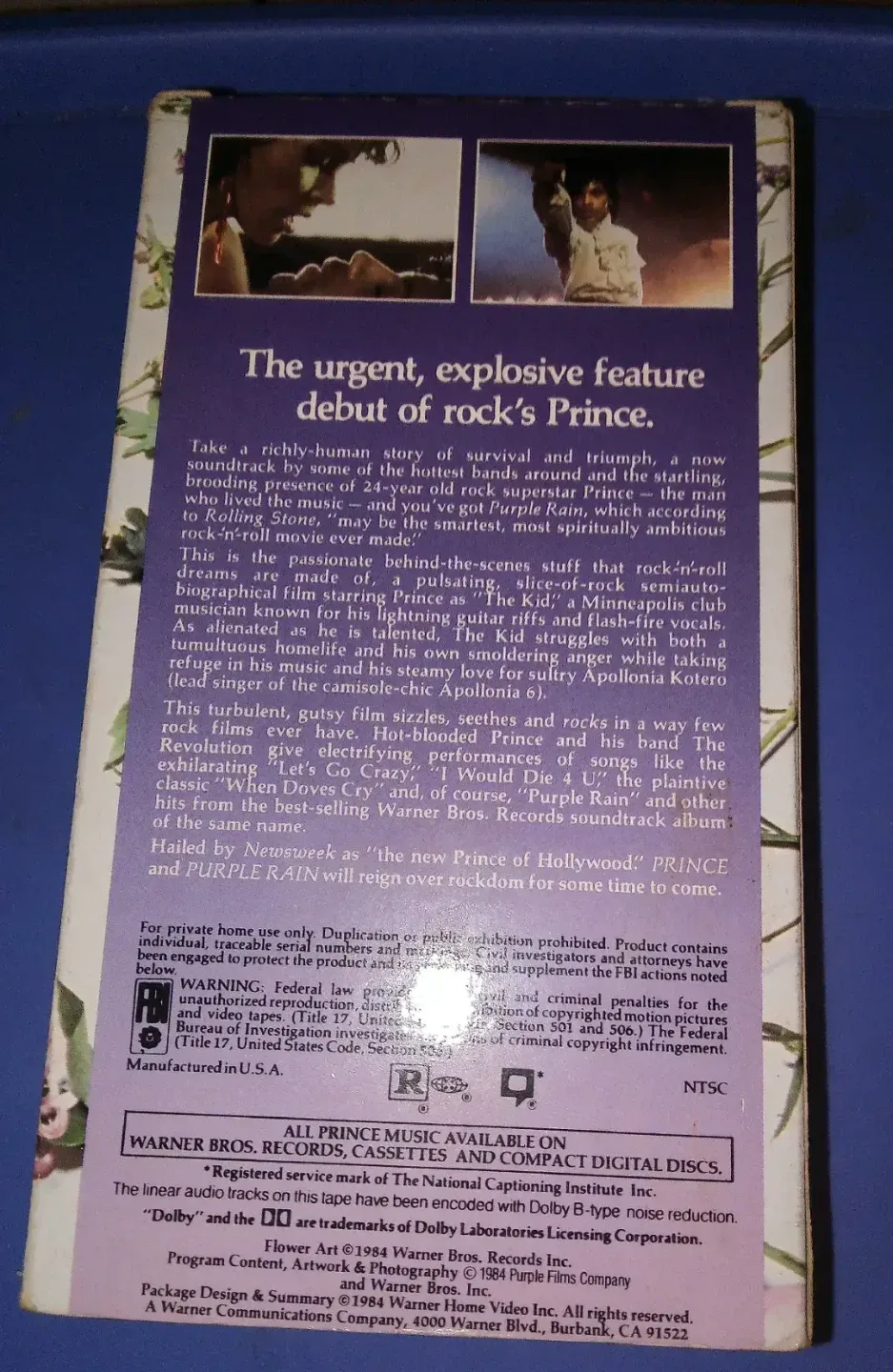 Prince VHS Tapes: Purple Rain & Under the Cherry Moon image indicator(4)