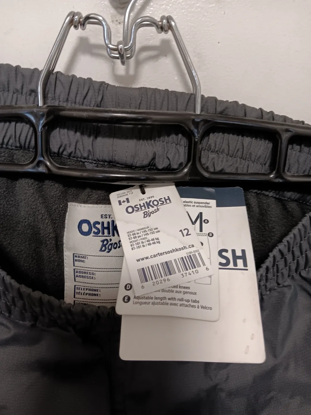 🥕  OshKosh B'gosh Size 12 kids Pants NEW image indicator(3)