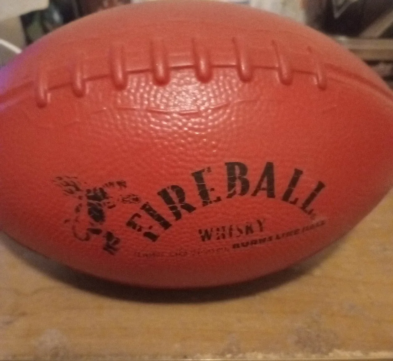 Whiskey Red and Black Fireball Football image indicator(6)