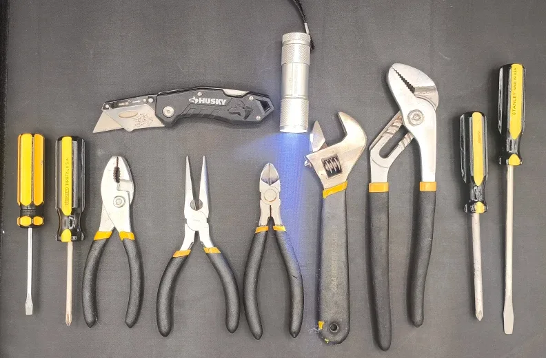 11-Piece Yellow & Black Tool Kit – Home • Auto • image indicator(2)