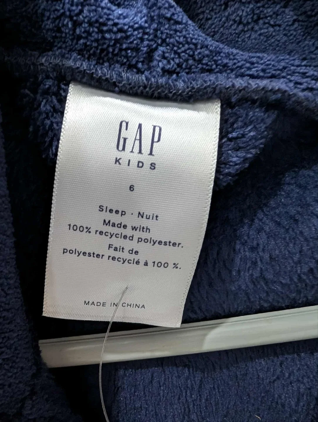 Gap Kids Size 6 Blue Bath Robe - New image indicator(3)