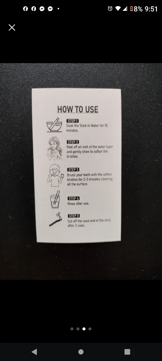 Sewak Al-Haram Miswak Stick - Natural Toothbrush image indicator(2)