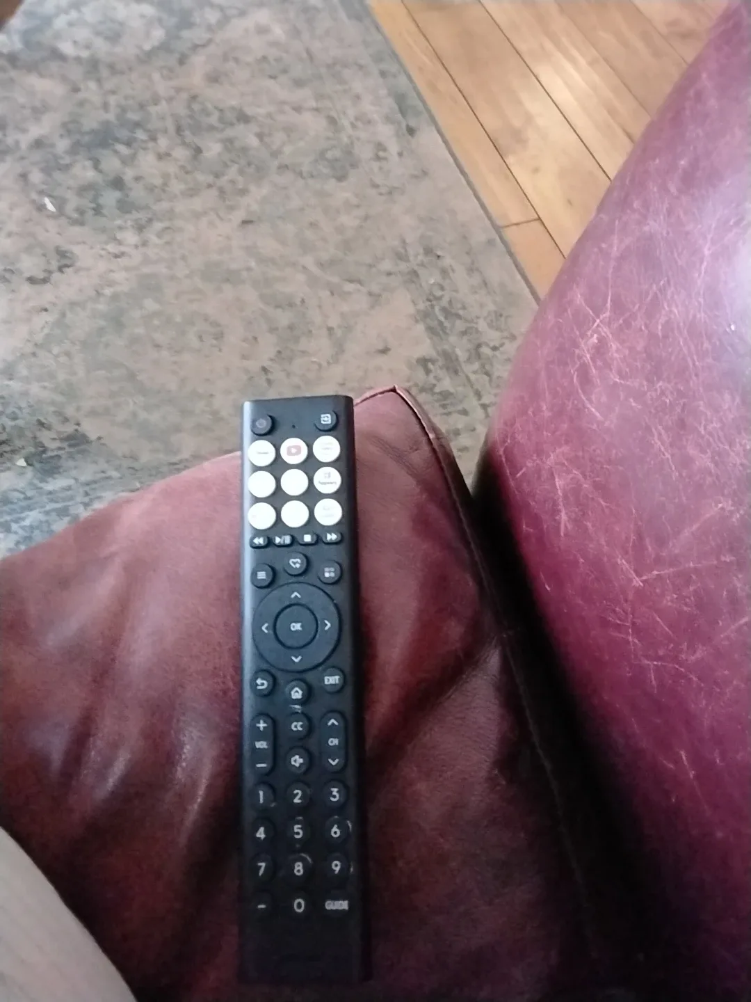 Black Remote Control ( comes with no tv)