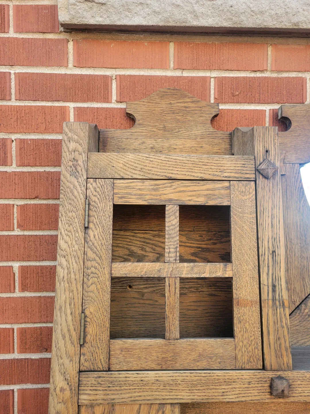 Wow! Wooden Fireplace Mantel! Christmas Decor. Shelf image indicator(2)