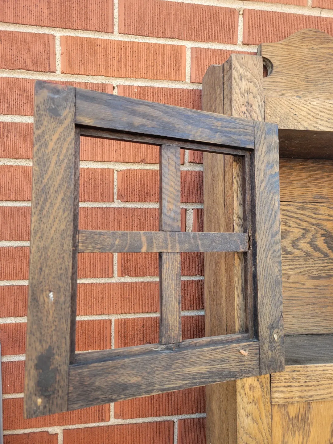 Wow! Wooden Fireplace Mantel! Christmas Decor. Shelf image indicator(3)