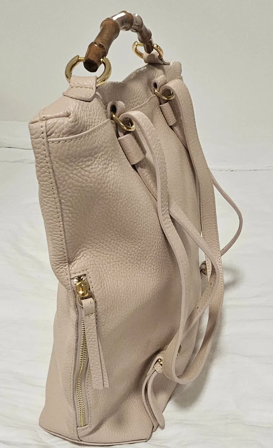 Mark And Graham Elisabetta Pebbled Leather Backpack image indicator(6)