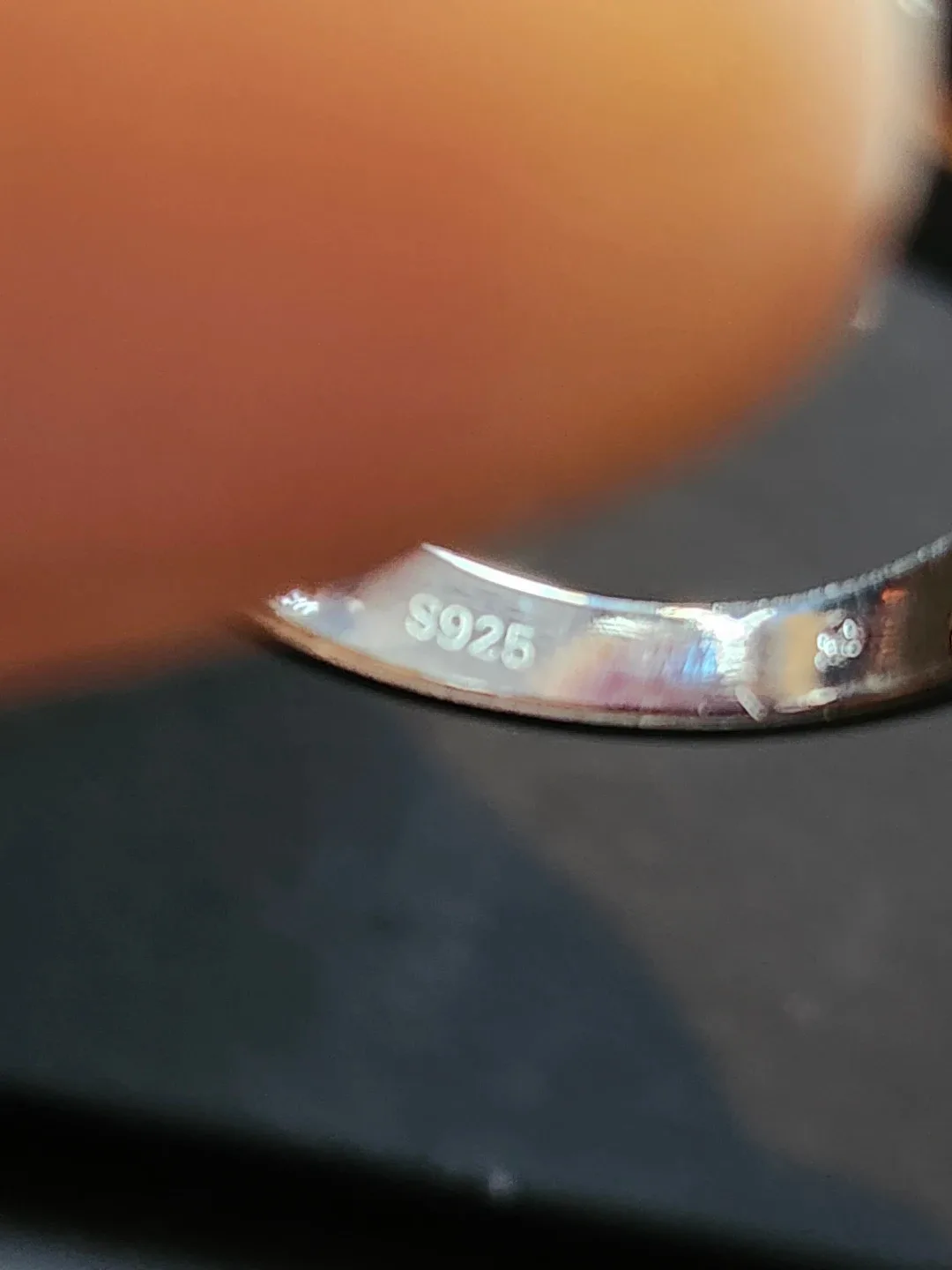 S925 Silver Ring with Black Stone image indicator(2)