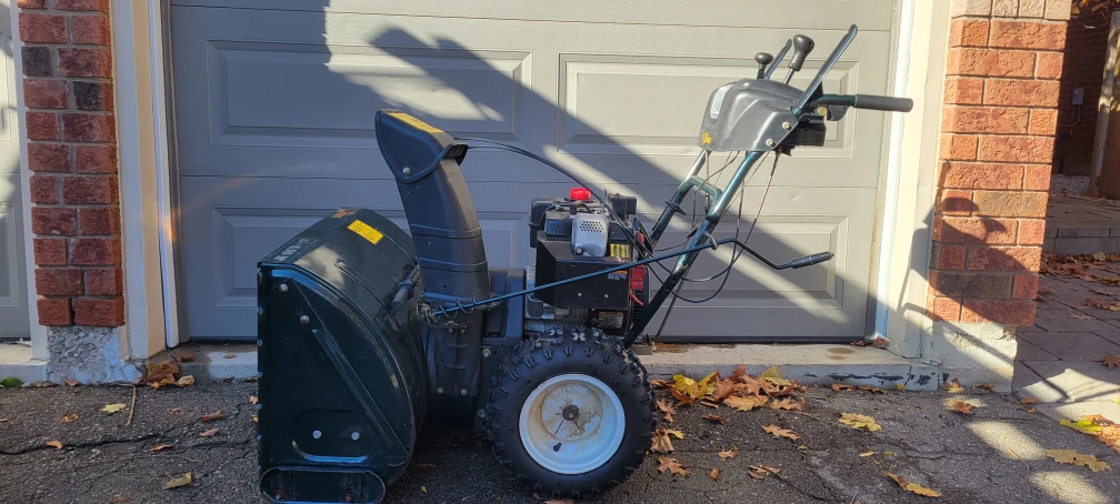 Snowblower with upgrades and cab