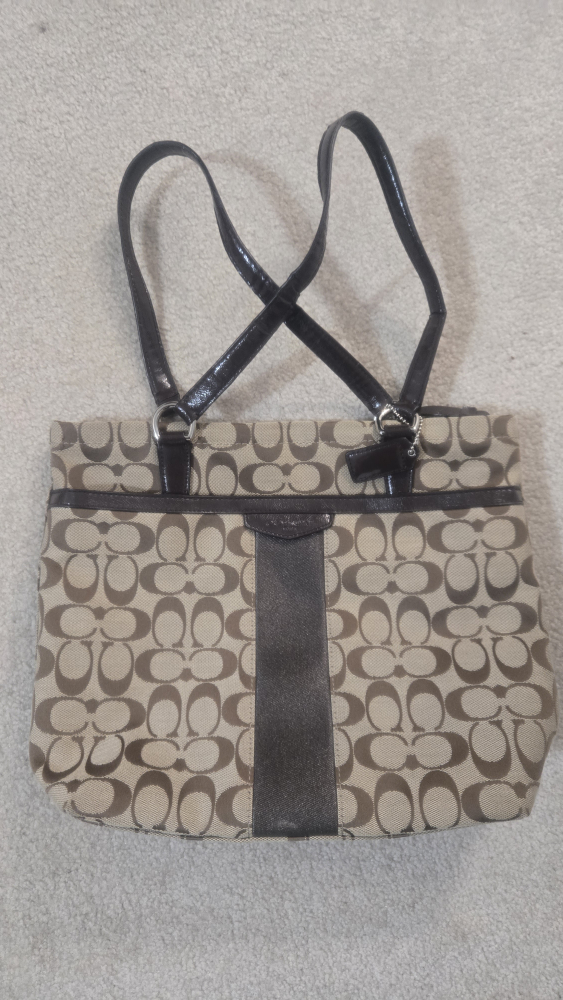 Coach Signature Print shoulder purse - photo 5