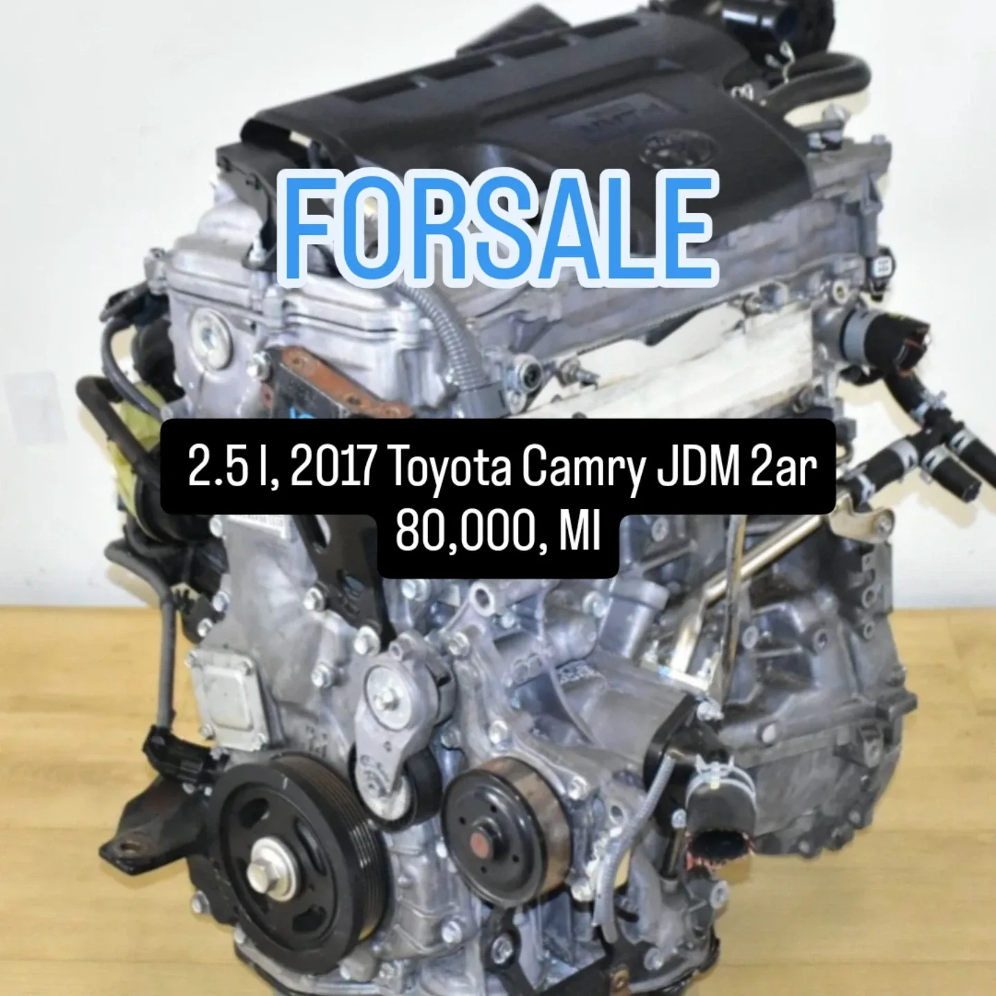 2.5L 2017 Toyota Camry JDM 2ar Engine