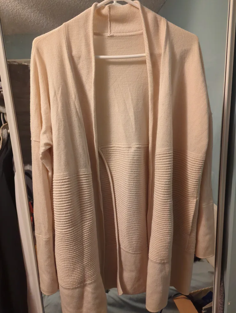 Lululemon Cream Knit Cardigan