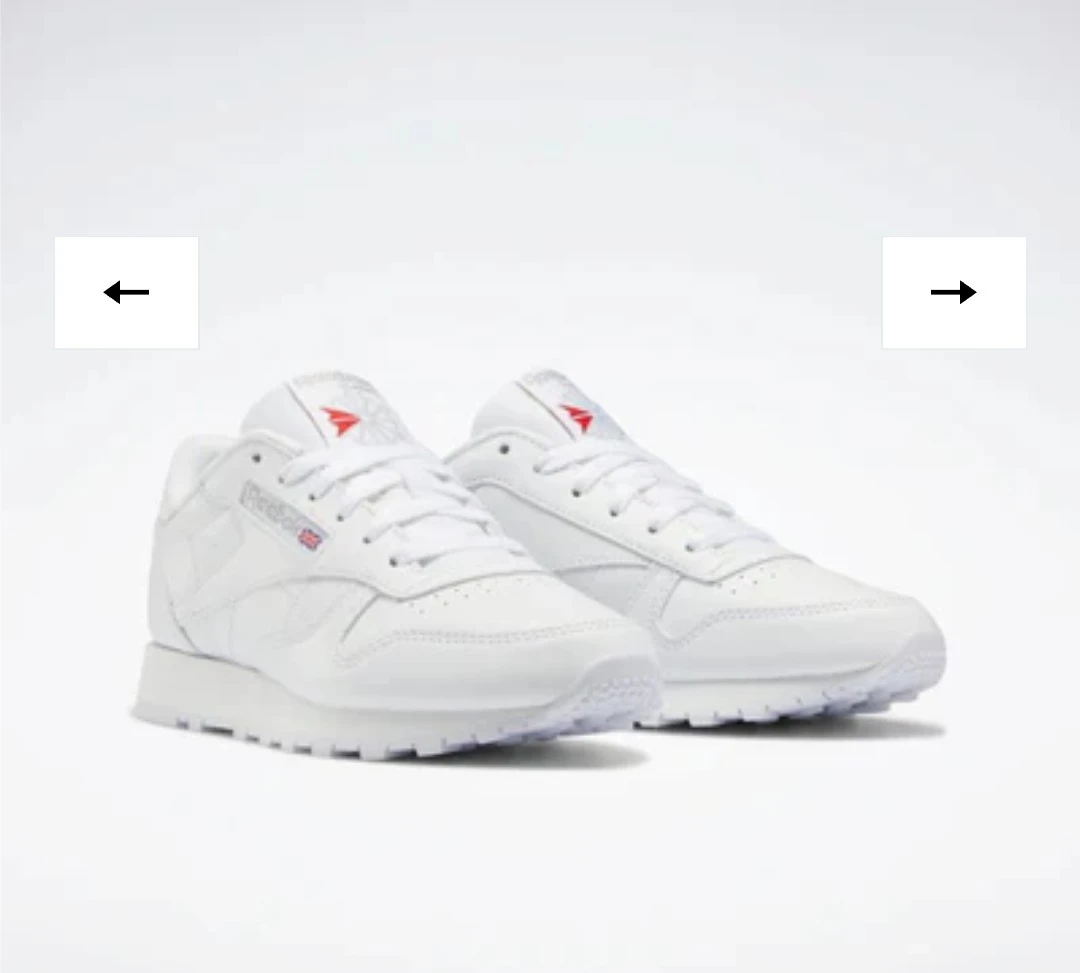 Reebok Classic Leather White Sneakers (women's size 7.5) - photo 2