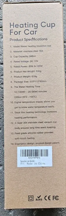 Heating Cup for Car - Model 12K8 - New in Box! image indicator(4)