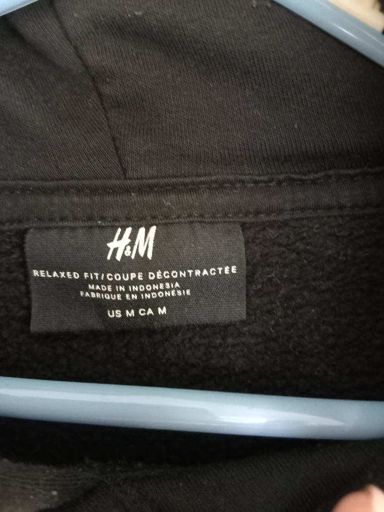 H&M Black Relaxed Fit Hoodie - Size M - photo 2
