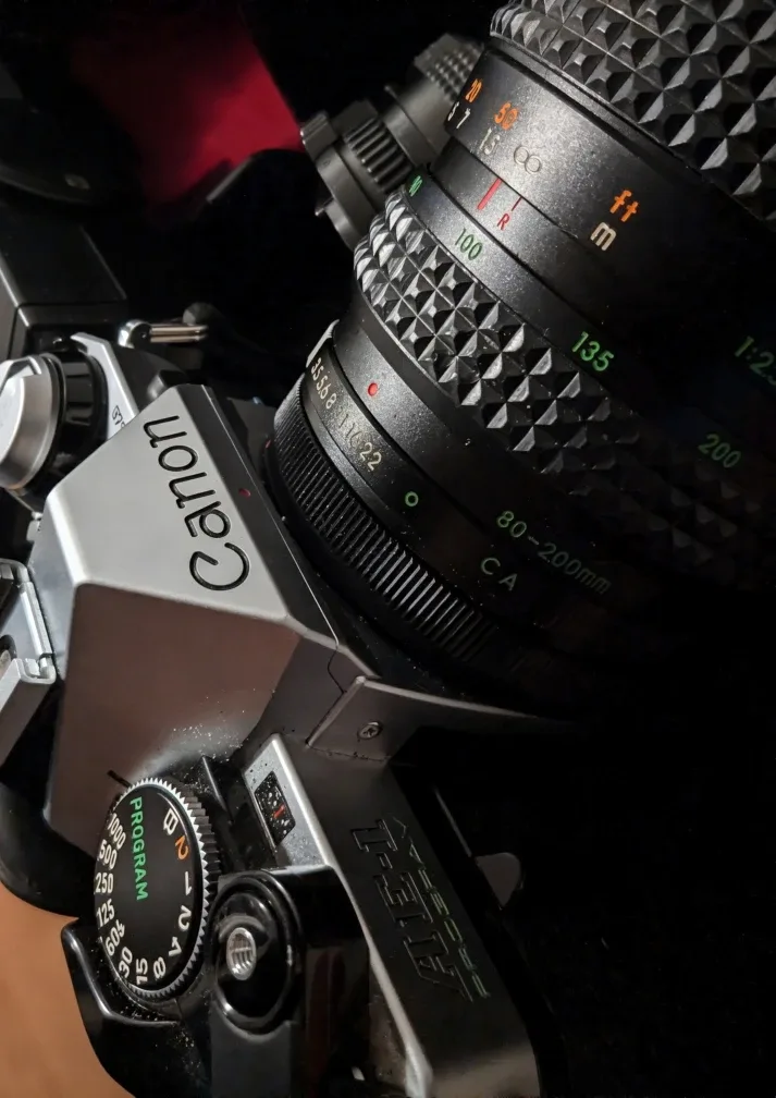 Canon AE-1 Film Camera with Lens & Flash image indicator(7)