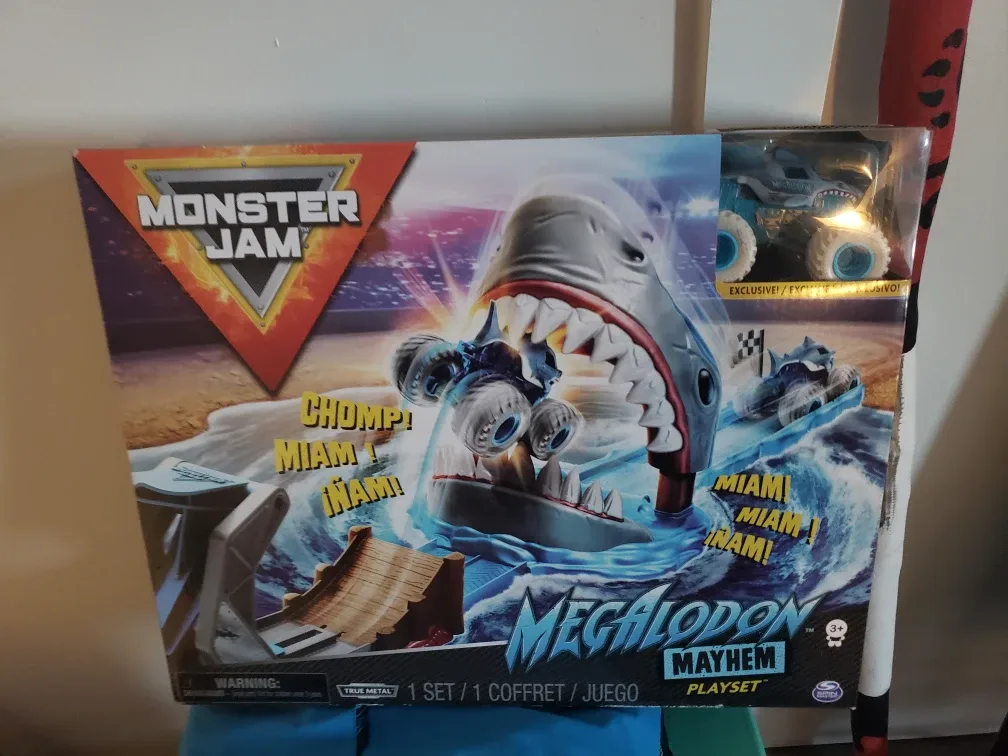 Monster Jam Megalodon Mayhem Playset - New in Box!