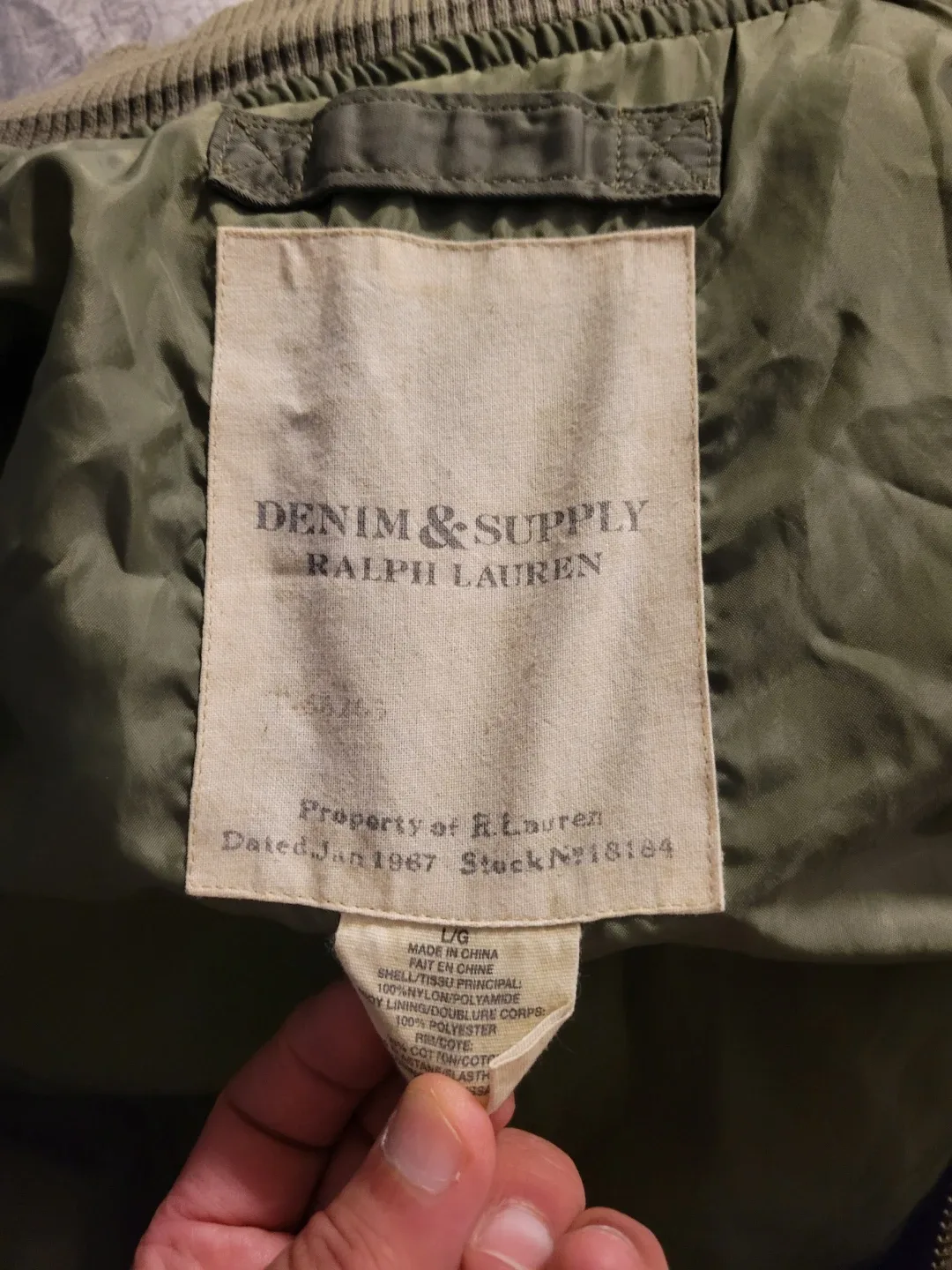 Olive Green Bomber Jacket with Patches image indicator(8)