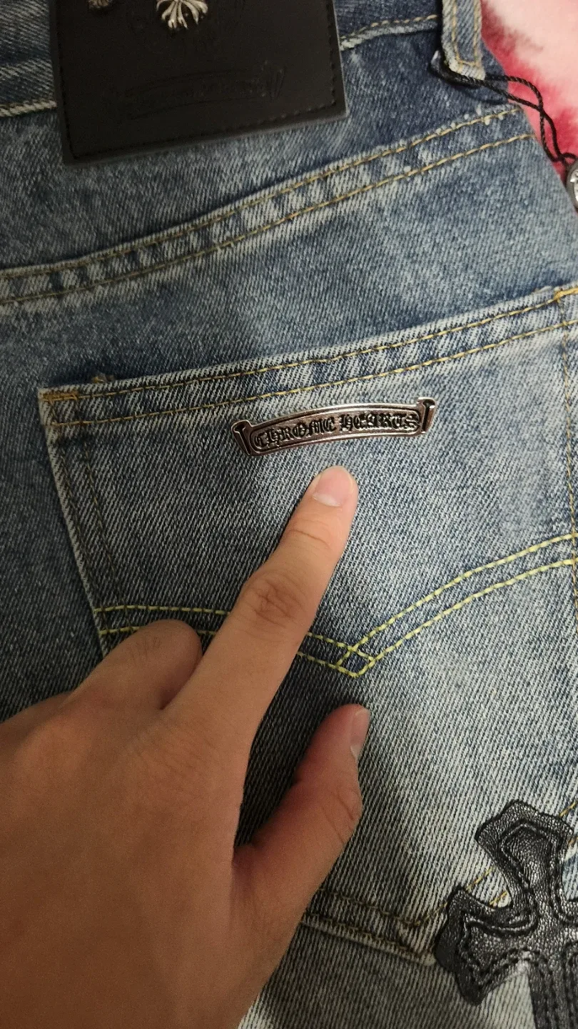 Reps!!!! Chrome Hearts Denim Jeans image indicator(5)