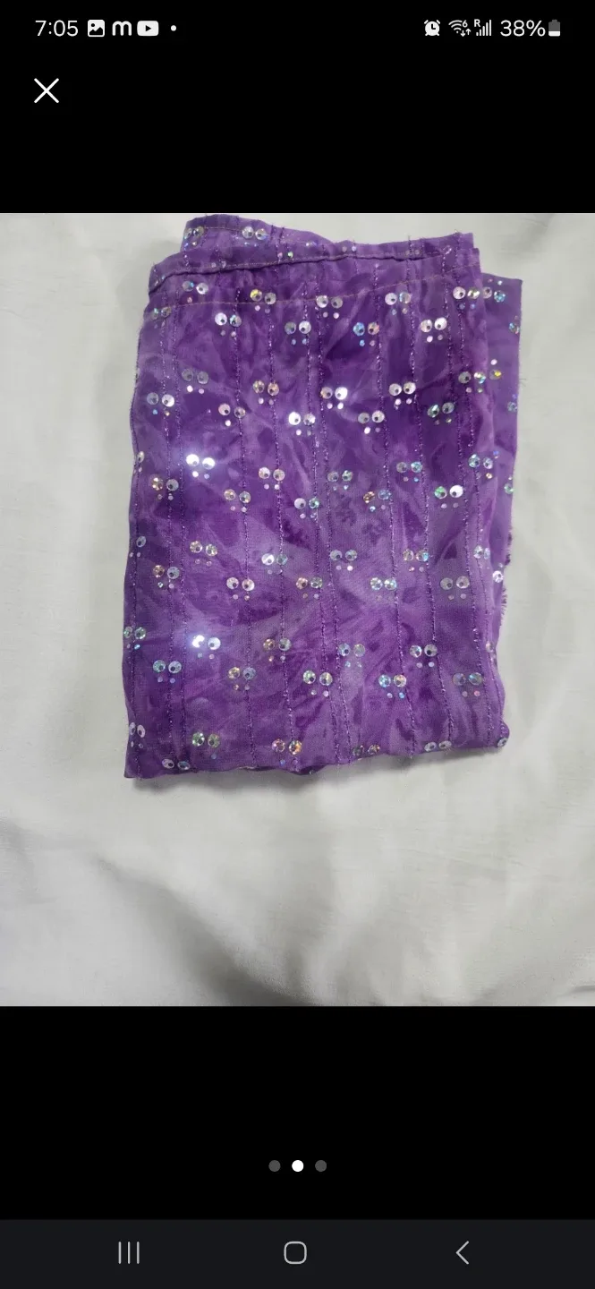 Pink Floral Lace  salwar Fabric image indicator(4)