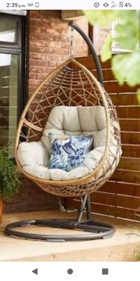 2 CANVAS Sydney Outdoor Egg Swing Chairs ($100 Each)