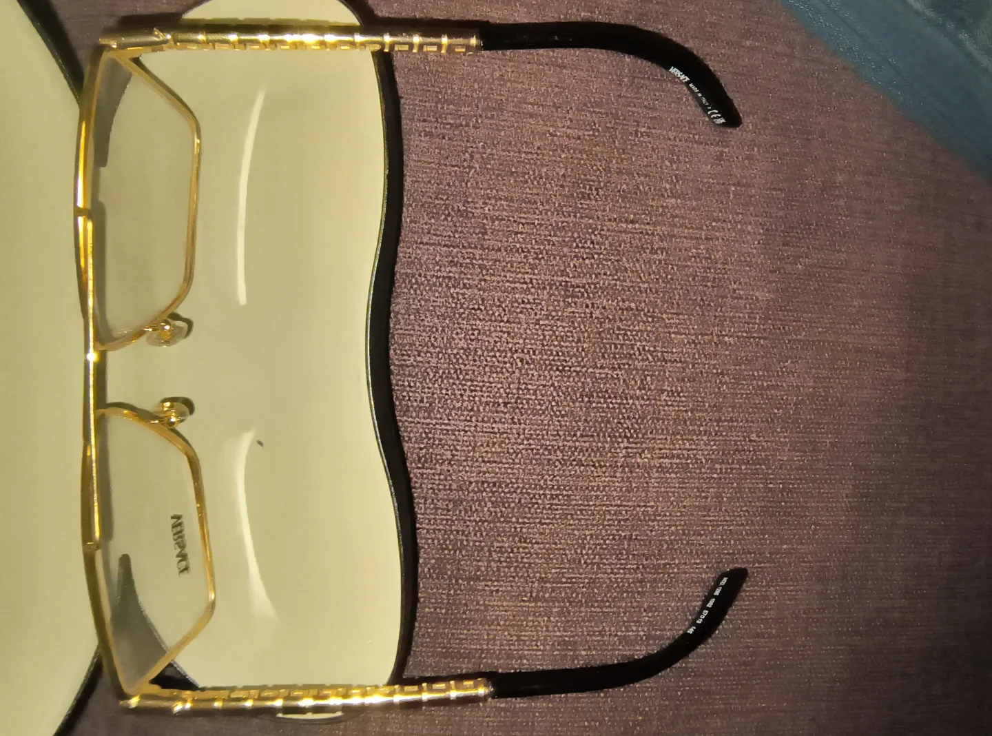 Versace VE1295 1002 Shiny Gold Aviator Eyeglasses image indicator(5)