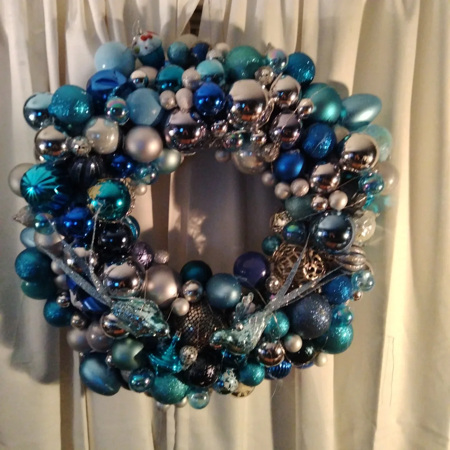 Handmade Christmas Ornament Wreath